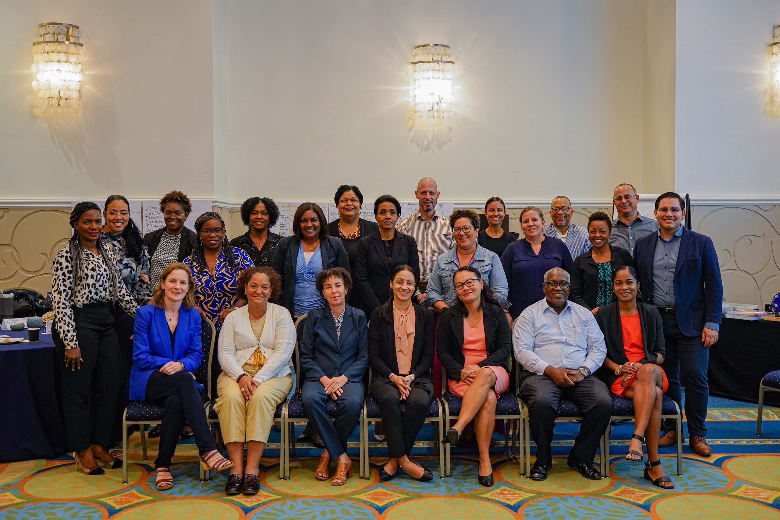 Groepsfoto training Curaçao