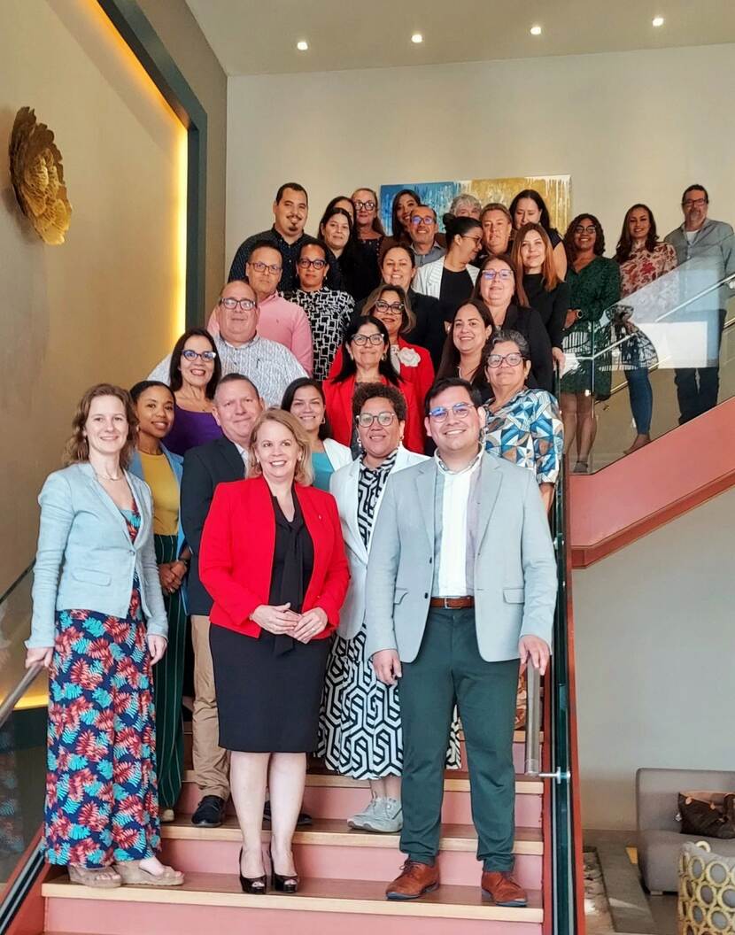 Groepsfoto training Aruba
